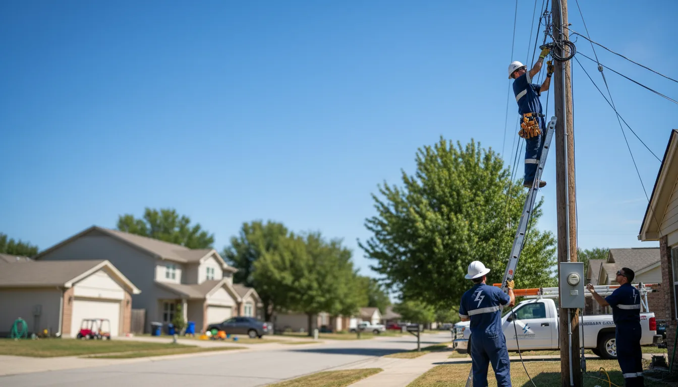 Residential electrician providing installation services in Voss, TX